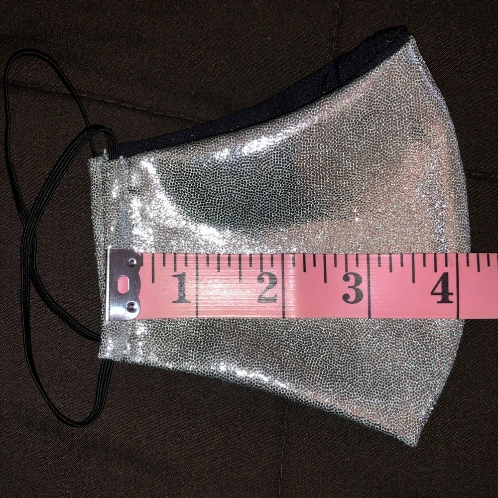 (3 for $15) Silver Reusable Mask